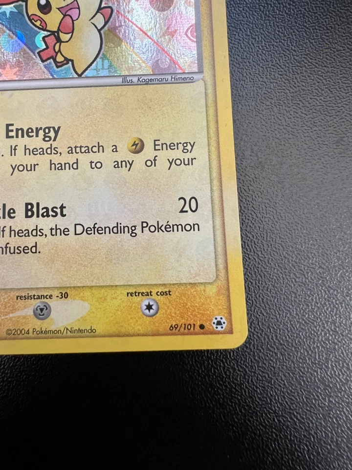 Pokemon Plusle 69/101 Hidden Legends Reverse Holo *PATTERN BLEED* Lightly Played - Image 4 of 4