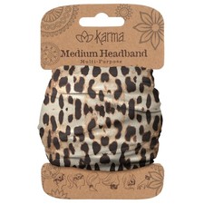 Karma Gifts Half Headband, Leopard, Microfiber, Polyester