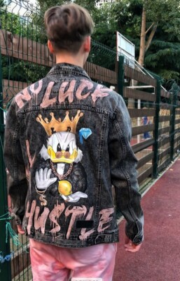 Customized Jeans Jacket Hand-Painted