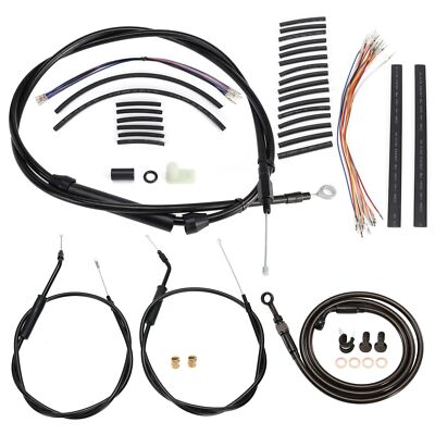 Dyna Super Glide Extended Clutch Cable Kit for Harley 1996-2006 no ABS 12'' Bars