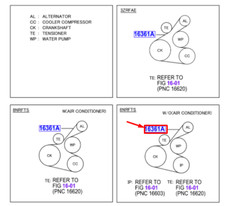 Cinghia V ventola motore e alternatore TOYOTA C-HR MK1 9091602758 NUOVA ORIGINALE