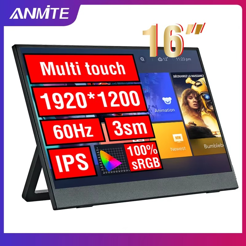 ANMITE 16インチ ポータブルモニター タッチなし 1920x1200 ANMITE 16インチ ポータブルモニター タッチなし 1920x1200