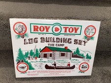Roy Toy Log Building Set the Camp Set No. 3 Made in the USA Complete