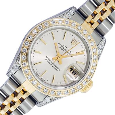 Rolex Lady Datejust Watch 79173 Steel -18K Gold Silver Index
