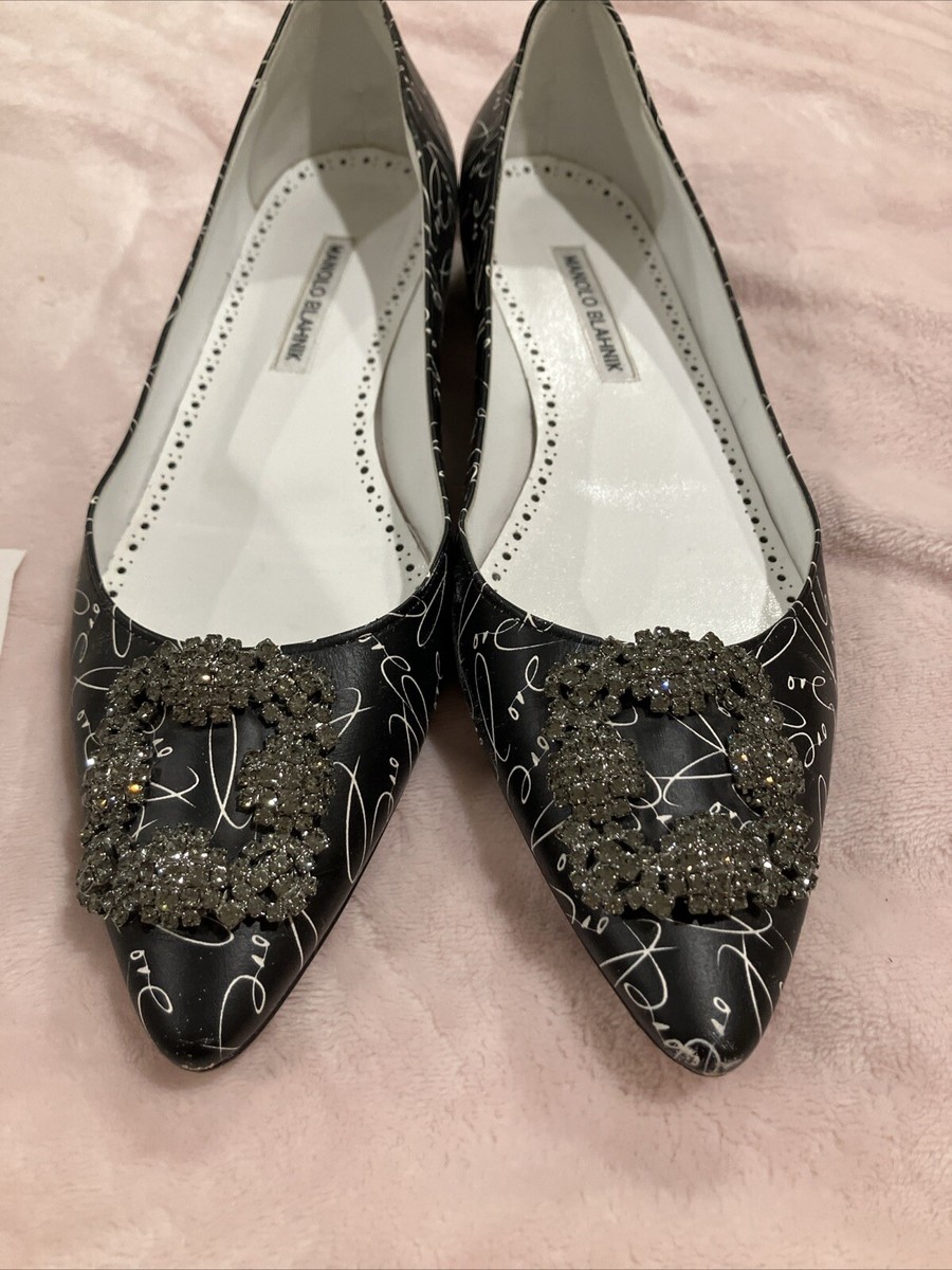 Manolo Blahnik Sz 41 Hangisi Flats “A Decade Of Love” Special