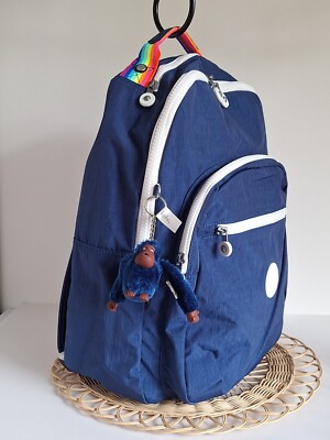 Kipling Navy Seoul Go Backpack with Rainbow Polka Dot Print! ? NWT Kipling Seoul Extra Large 17 main image 4