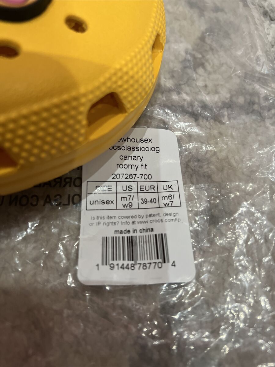 Justin Bieber X Crocs X Drew Classic Clog Shoe (Size M7/W9 Justin Bieber X Crocs X Drew Classic Clog Shoe (Size M7/W9