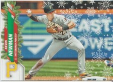 2020 Topps Walmart Holiday Baseball Metallic #HW162 Kevin Newman - Pirates