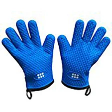Heat Resistant BBQ Cooking Gloves & Oven Mitts. Insulated Silicone With Protecti
