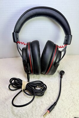EKSA E900 Pro Gaming Headset with Detachable Microphone   3.5mm Wired   Red & Bl