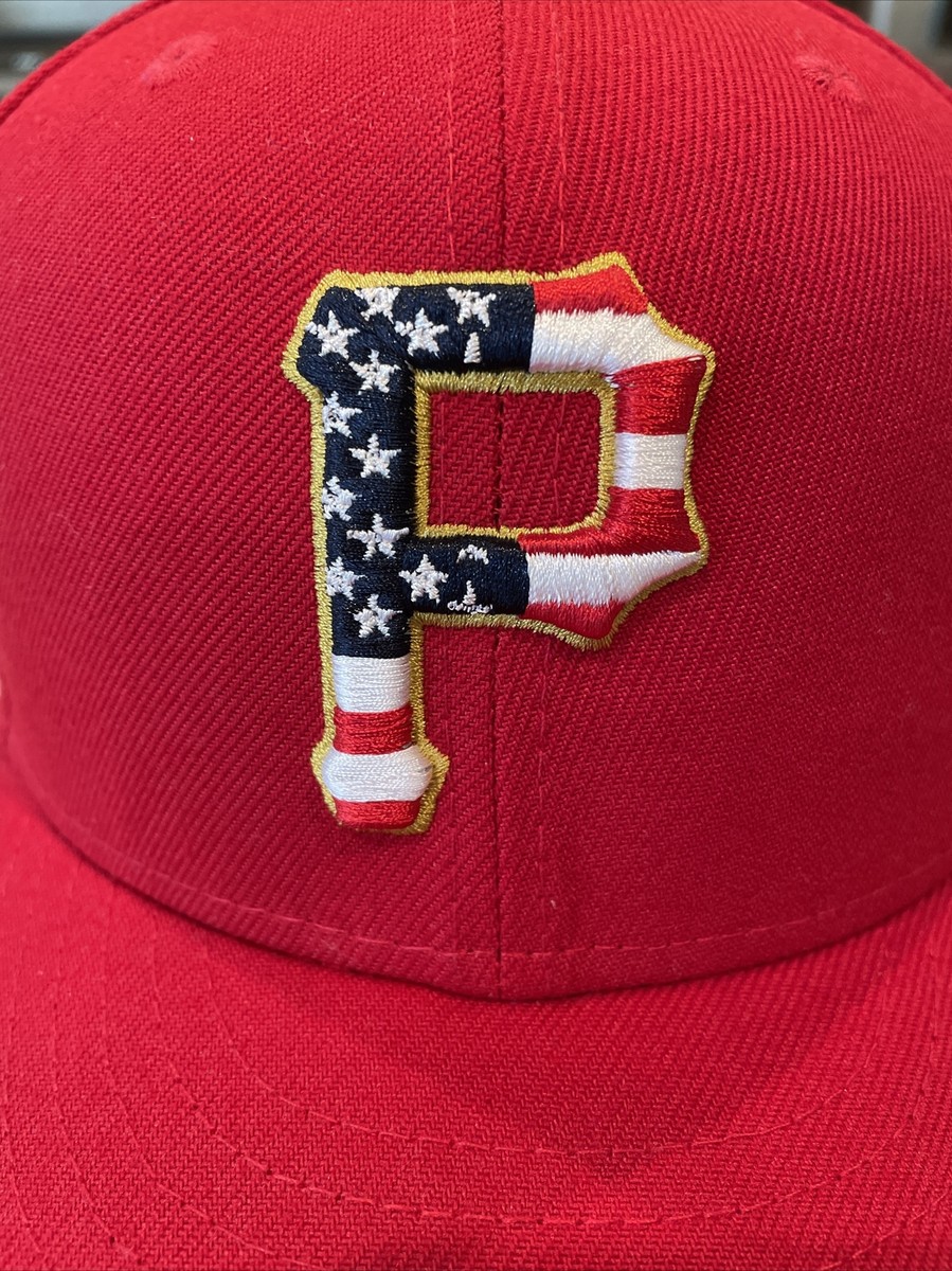 R*T様 NEW ERA 59fifty パイレーツ　7 5/8 Pittsburgh Pirates New Era 59Fifty Red Hat American Flag NL