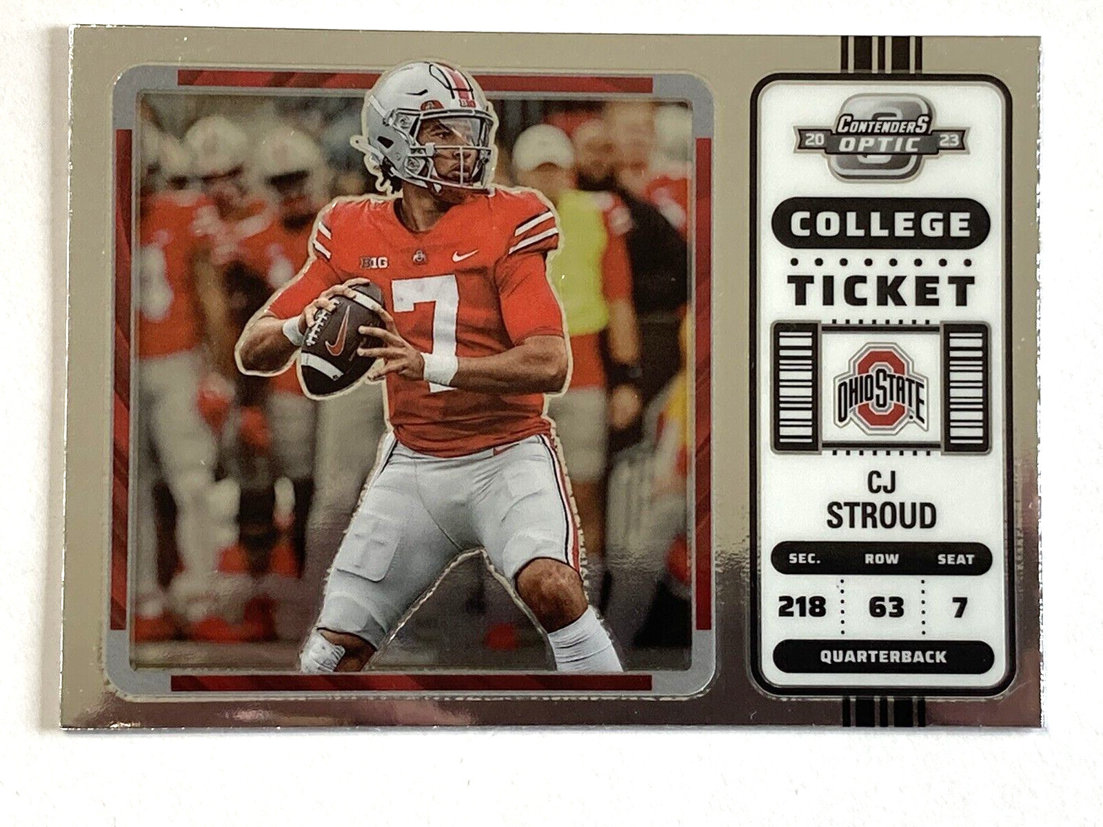 2023 Panini Chronicles Contenders Optic Draft Picks CJ Stroud RC #2