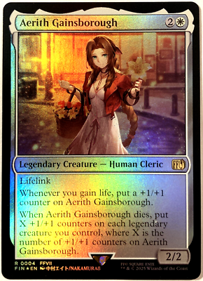 MTG Aerith Gainsborough (Foil) Final Fantasy 4 FFVII FF7 NM | eBay