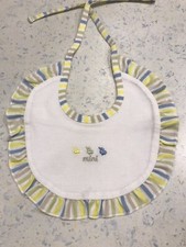 PAPERMOON babero peto bebé Petit Bateau volantes amarillo azul verde blanco topo - NUEVO