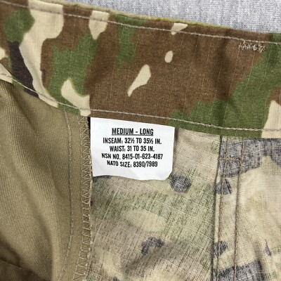 Military Cargo Pants Mens/Unisex M-Long Trouser Combat ACU OCP