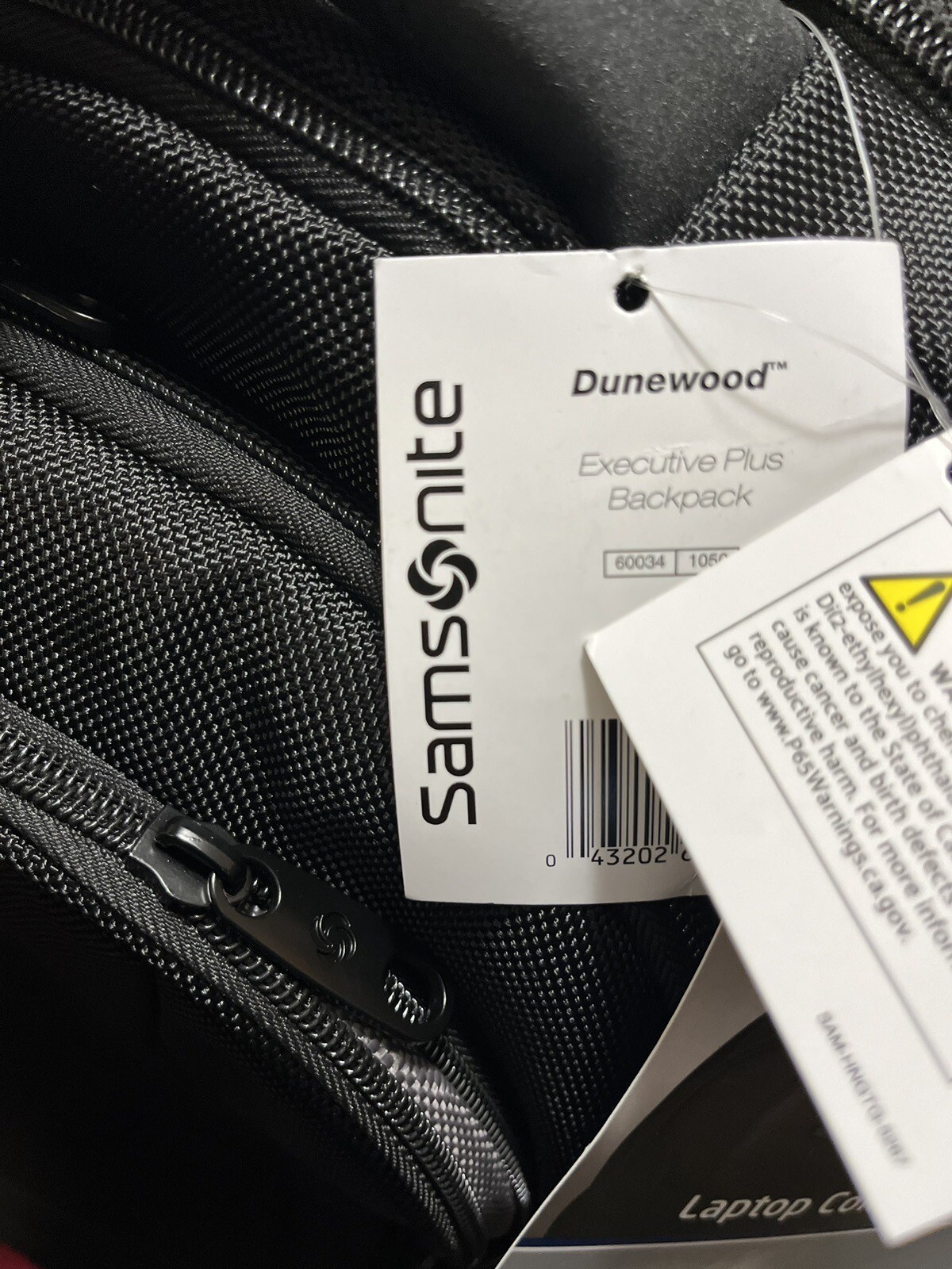 Samsonite Dunewood Executive Plus Backpack,15.6" Laptop Black New With Tags!!! eBay