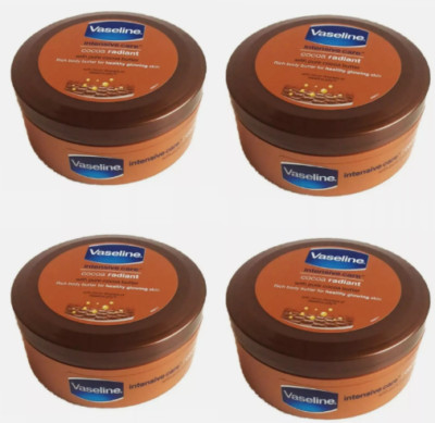 4x Vaseline Intensive Care Cocoa Radiant Body Butter Cream 250ml
