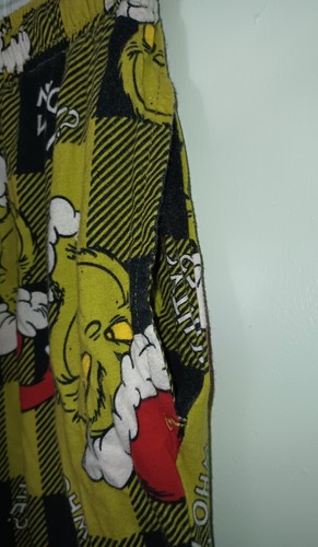 Grinch Pajama Pants Junior Large Pockets Soft Touch Fleece Plush Dr Seuss - Picture 9 of 9