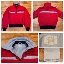 Vintage 90's Roffe Made In USA Ski Snowboard Jacket Women's Sz Small - Red, Blue