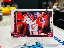 2025 Topps Series 1 CELEBRATION #DP-2 Mike Trout Dougout Peeks SSP 1:641 ANGELS