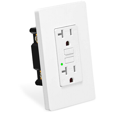 20 Amp GFCI Outlet GFI Receptacle with LED Indicator TR WR for Kitchen Bathroom | eBay