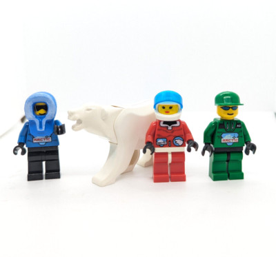 LEGO  Arctic Minifigure Lot & Polar Bear - Polar Base - 6575 (arc001 arc005 (brr