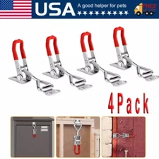 4Pcs Heavy Duty Steel Toggle Latch Catches Adjustable Lock Clamp For Boxes Case