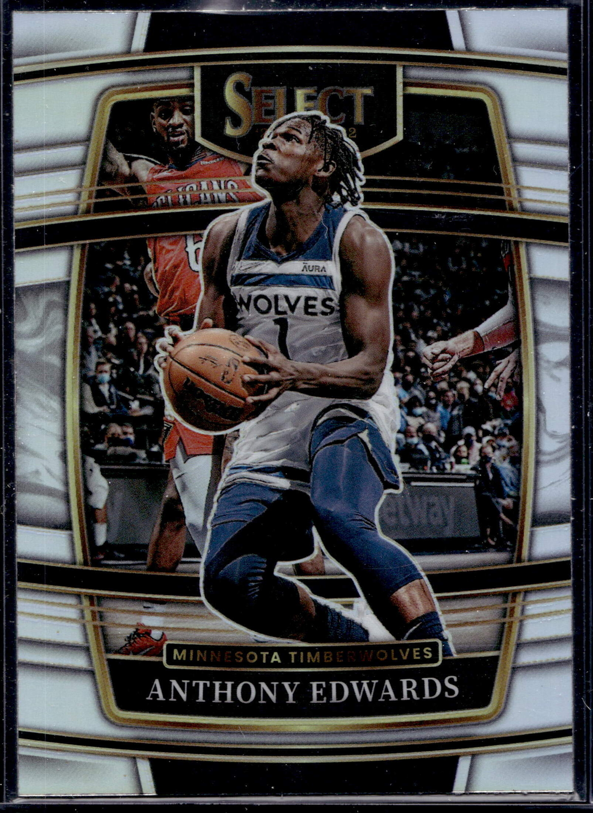 2021-22 Panini Select #49 Anthony Edwards Silver Prizms