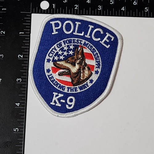 Forest, Mississippi, Police K9 Patch. 4x4 Inches, Great Condition!
