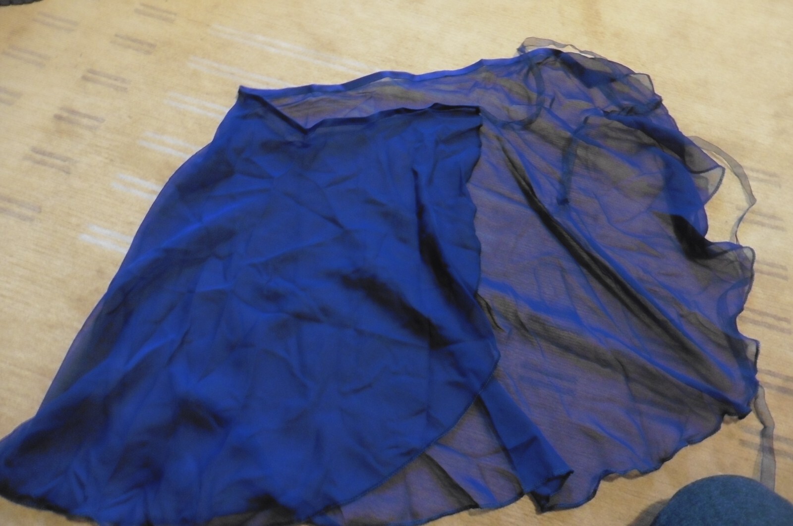 Jupe de danse classique en mousseline bleu nuit pour fille et femme