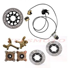 Brake Master Cylinder Caliper Assembly Disc Rotor 4 Stud Wheel Hubs Go Kart Golf