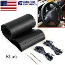 38cm 15 Steering Wheel Cover Leather For Chevy Silverado 1500 2500 Hd