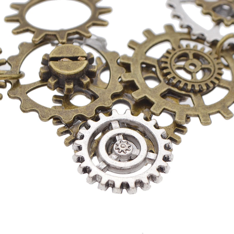 Steampunk Gotico Ingranaggio Orologio Ciondolo Catena Collana Stile Retrò Gioielli Regalo - Immagine 4 di 4