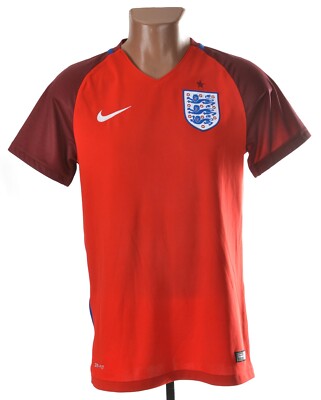 ENGLAND NATIONAL TEAM 2016/2017 AWAY FOOTBALL SHIRT NIKE SIZE S ADULT
