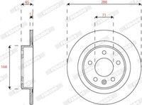 2X Ferodo DDF2812C Bremsscheibe FüR Opel