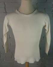 Vintage 60s 70s Thick Heavy Sears Bear Thermal Long John Underwear Shirt USA M