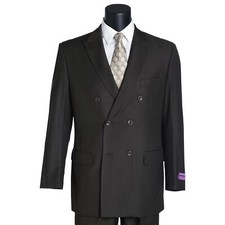 BIG  TALL Men's Olive Green Double Breasted 6 Button Classic Fit Suit NWT