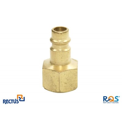 Rectus plug 1/4'' Female Thread 3/8'' w/o valve 0 35 bar -20°C up to+100°C