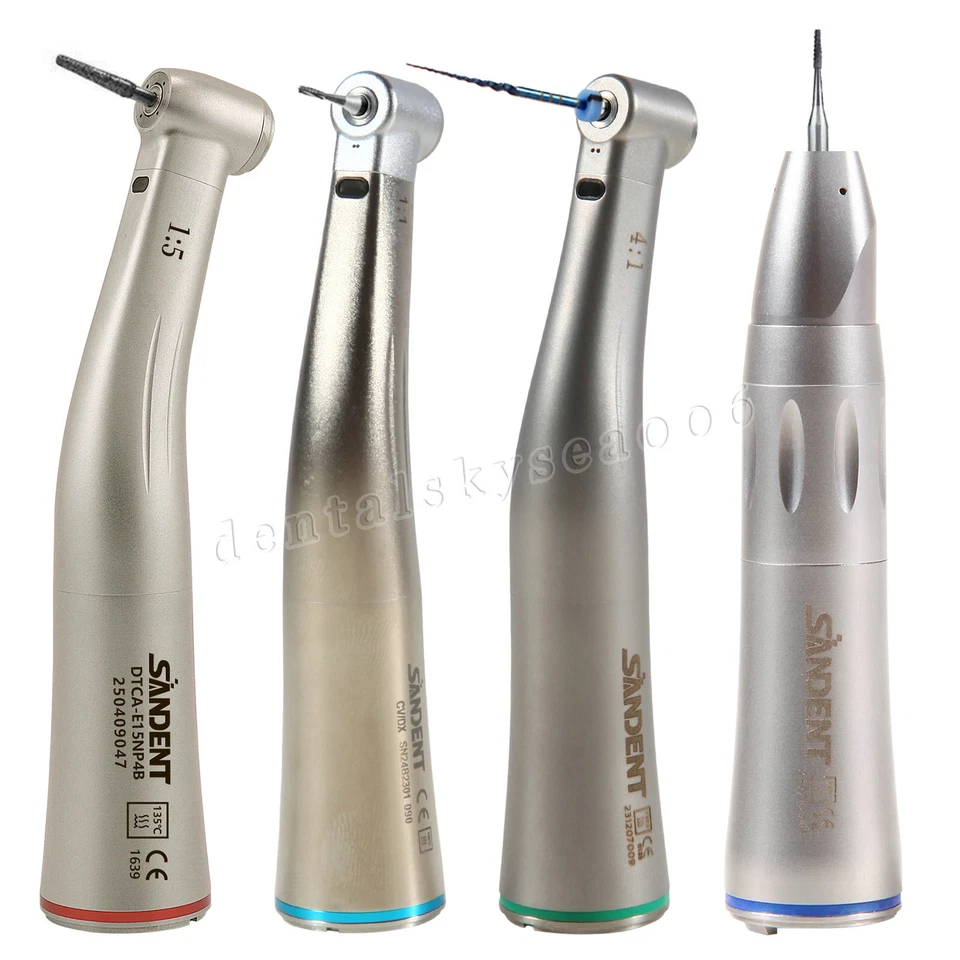 SANDENT Dental Winkelstück LED mit Licht Optic handstück 1:5 Rot / 1:1 Blau/ 4:1 Grün