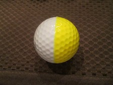 PING GOLF BALL/S-YELLOW/WHITE PING EYE2 3...HAPUNA GOLF COURSE LOGO....9.5/10