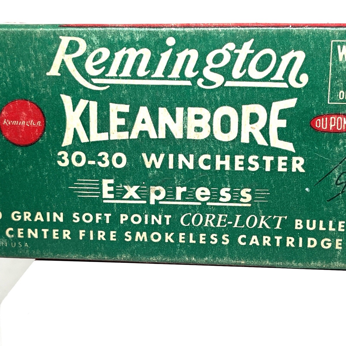 Vintage Kleanbore 30-30 Remington Express Ammo Empty Box W