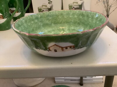 THE CELLAR LOG CABIN Serving Bowl 10'' Ceramic Macy's