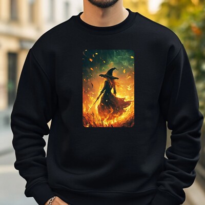Witch On Fire Sweatshirt Cosy And Perfect For Any Occasion S To 4XL