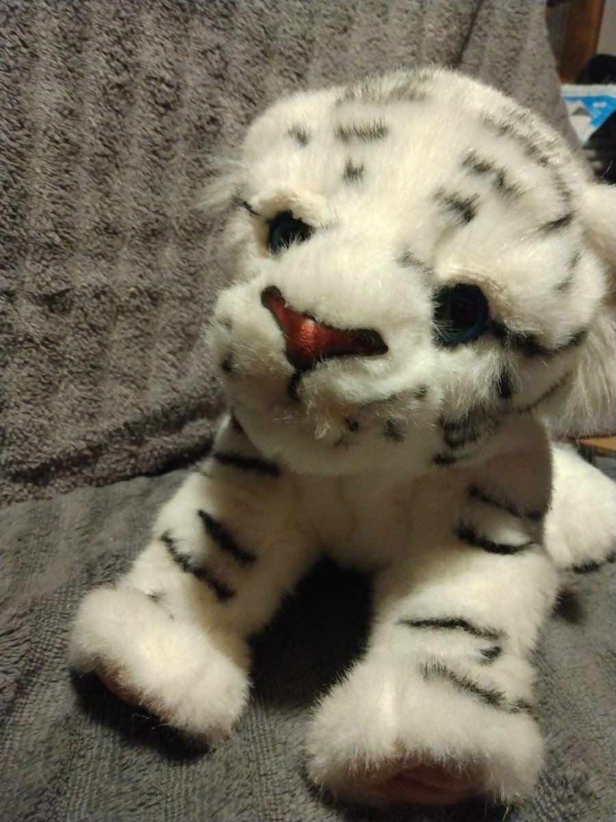 FurReal Friends Animated Wild White Tiger Cub Plush Toy WORKS GREAT! Clean