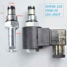 Hydraulic Threaded Cartridge Solenoid Valve 2-Position 2-Way DHF08-220