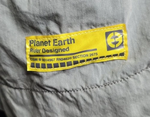 Planet Earth Jacket XL Skateboard Ski Net Lined Green Gray Hidden Hood Full Zip image 16