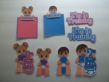 3D-U Pick - BA3 Boy Girl Baby Potty Training Title Scrapbook Card Embellishment