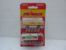 MAJORETTE FRANCE BLISTER DOUBLE PROMO FORD THUNDERBIRD + CAMION PIZZA DEL ARTE