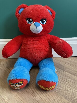 Build A Bear Workshop Wonder Woman DC Comics Originals rot blau Teddy Plüsch