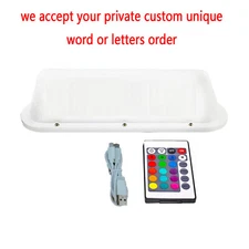 TAXI Cab Top Battery Roof Sign Lights Remote Control Wireless USB Rechargeable A